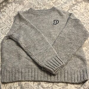 Victoria's Secret Pink Gray Knit Sweater